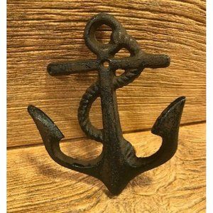 One (1) Cast Iron Anchor Small Hooks 5 1/4" tall by 4" wide One (1) 0170-05231